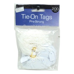 Pre Strung Tags 13 x 20mm 200 Pack